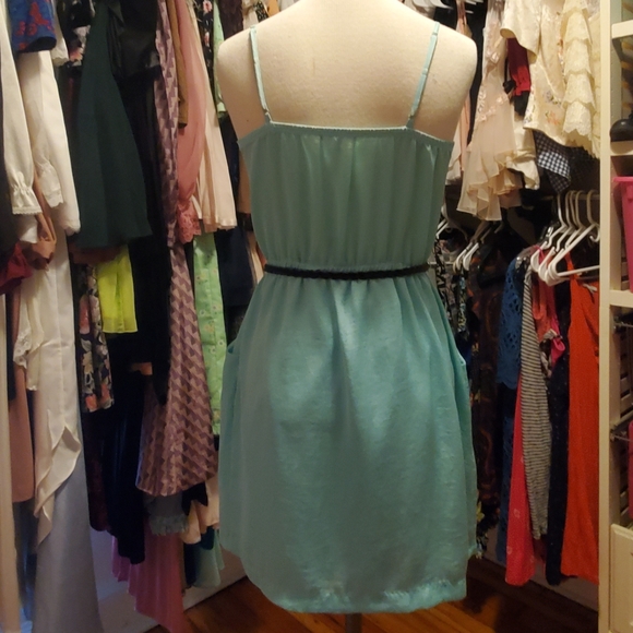 CHARLOTTE RUSSE TURQUOISE DRESS - SIZE SMALL - Picture 4 of 5